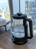 金灶（KAMJOVE）噴淋式煮茶器電茶爐養生蒸茶壺自動(dòng)小型煮茶爐養生壺茶藝電水壺 A-57 1L 石墨黑 曬單實(shí)拍圖