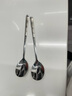雙槍（Suncha）雙槍304不銹鋼勺子湯勺湯匙家用食品級調(diào)羹吃飯福字餐勺 4只裝 曬單實拍圖