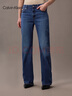 Calvin KleinJeans【涼感】25春夏新款女士美式復(fù)古ck寬松微喇牛仔褲47AB724 UN2-牛仔藍(lán) 25 曬單實(shí)拍圖