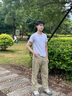 馬克華菲休閑褲男士夏季冰絲涼感薄款2025新款寬松直筒褲九分闊腿長褲子男 曬單實拍圖