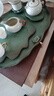 瓷牌茗茶具（cipaiming teaset）蓮池茶盤(pán)干泡盤(pán)辦公家用托盤(pán)創(chuàng  )意大號茶托茶臺單個(gè) 曬單實(shí)拍圖