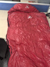 黑雪 羽絨睡袋成人零下10度30度加厚防寒戶(hù)外露營(yíng)鵝絨午休可拼接 紅色 1000G（210*80） 曬單實(shí)拍圖