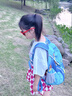 KKN兒童戶外背包輕便大容量1-6年級登山研學(xué)旅游男女雙肩包  15L天藍(lán) 曬單實拍圖