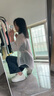 桂岐美式高街牛仔褲女梨形ins白色高腰垂感拖地寬松顯瘦遮肉闊腿長(zhǎng)褲 闊腿牛仔褲【M】 曬單實(shí)拍圖