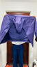 羅蒙（ROMON）沖鋒夾克男女戶外運(yùn)動(dòng)登山服連帽外套防風(fēng)防水風(fēng)衣紫色S 曬單實(shí)拍圖