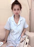 邦帛世睡衣女款夏季云朵棉短袖奶呼呼卡通可愛學(xué)生外穿家居服三件套 奶藍(lán)小貓【短袖+短褲+長(zhǎng)褲】 L 曬單實(shí)拍圖