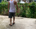 宜而爽【100%純棉】背心男士羅紋修身打底衫2件裝 曬單實(shí)拍圖