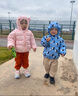 G.DUCKKIDS小黃鴨兒童棉服冬季嬰兒衣服男女童加厚棉衣小童寶寶棉襖加絨外套 白色花朵 90 尺碼1~2歲【 80-90cm】 曬單實拍圖