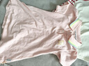 Classic Teddy精典泰迪童裝女童短袖連衣裙兒童polo裙寶寶時(shí)尚公主裙 粉色  110 曬單實(shí)拍圖