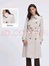Scofield女裝英倫經(jīng)典雙排扣通勤風(fēng)衣可調節腰帶2025春季新品 淺米色 S 160 曬單實(shí)拍圖