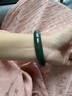漫畔石和田玉手鐲天然湖水綠鐲子青玉多圈玉鐲女款珠寶玉石玉器生日禮物 湖水綠手鐲 圈口：56-57 曬單實(shí)拍圖