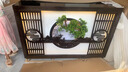 新中式飯店吧臺收銀臺商用一體柜復古茶樓足浴采耳養生館接待前臺 咖啡色 150*60*100CM 曬單實(shí)拍圖
