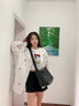 CharisKitty小c&k單肩包包女式2025新款小眾設(shè)計(jì)托特包斜挎包七夕情人節(jié)禮物 Black黑色 曬單實(shí)拍圖