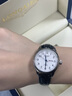 瑞士Longines浪琴手表女士時尚自動機械表十大品牌防水專用情侶表 L791本色白面女-棕皮 曬單實拍圖