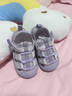 英氏（YEEHOO）兒童鞋夏季透氣嬰幼兒女童休閑鞋軟底防滑穩步鞋男童涼鞋抗菌鞋 紫色 22 碼 建議腳長(cháng)12.5-13.5cm 曬單實(shí)拍圖