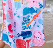 361°兒童速干浴巾斗篷帶帽女童男童吸水浴巾毛巾沙灘巾溫泉浴袍 曬單實(shí)拍圖