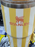 STANLEY網(wǎng)紅吸管杯水杯大容量辦公車載不銹鋼杯591ML-黃白沙灘七夕送禮 曬單實拍圖