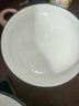 8英寸深盤陶瓷餐具玄月盤白蓮花盤子家用陶瓷餐具陶瓷盤子飯盤 2只玄月8英寸盤 曬單實(shí)拍圖