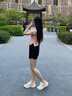 安踏（ANTA）毒刺6女鞋運動鞋子女春夏季減震回彈網(wǎng)面休閑鞋透氣輕便跑步鞋 象牙白/蜜桃橙【毒刺5】 38 曬單實拍圖