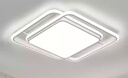 現(xiàn)代簡約臥室燈北歐LED吸頂燈2025年新款家用明亮燈具造型燈飾 方形60*60cm三色變光72w 曬單實拍圖