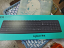 羅技（Logitech）MK235 鍵鼠套裝 無線鍵鼠套裝 辦公鍵鼠套裝  防潑濺防指紋 全尺寸 帶無線2.4G接收器 黑 曬單實拍圖