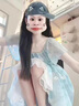 蕓蕁裙子女夏季2025新款蕓蕁法式套裝藍(lán)色長(zhǎng)款絕美碎花連衣裙夏季新款 連衣裙+半身裙+三角巾腰帶(三件 S 曬單實(shí)拍圖