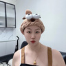 京悠雨干發(fā)帽女吸水速干大人雙層加厚可愛卡通包頭毛巾短發(fā)2025新款 咖色小鹿【加厚款強(qiáng)吸水/不勒頭 曬單實(shí)拍圖