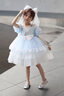 G.DUCKKIDS洛麗塔愛莎公主女童新款2025夏季兒童夏裝連衣裙生日裙子表演禮服 藍(lán)色M209+頭紗 偏小半碼 110 cm 曬單實(shí)拍圖