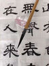 玉水湖草書專用毛筆書法長鋒羊毫行草純羊毫行書長峰軟筆狂草大號行楷大師級毛筆字篆隸大長鋒羊毛專業(yè)筆 羊毫長鋒小號 聯(lián)筆草書 曬單實拍圖