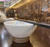 九土日式手工粗陶白米飯碗餐具家用復(fù)古湯面高腳碗簡(jiǎn)約加厚土碗可微波 6.5英寸碗【簡(jiǎn)約白】 曬單實(shí)拍圖
