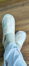 媽媽果（org.mama）月子鞋夏季薄款孕婦拖鞋防滑產(chǎn)后厚底包跟產(chǎn)婦鞋子軟底春秋透氣 【網(wǎng)眼兩穿】菱形格 粉色 S（36-37） 曬單實拍圖
