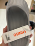 名創(chuàng)優(yōu)品（MINISO）家居拖鞋男女情侶家用舒適浴室防滑防臭涼拖鞋夏  煙灰色44-45 曬單實拍圖