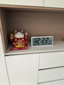 漢時（Hense）自動對時電子鐘創(chuàng)意大屏臺鐘鬧鐘掛鐘多功能時鐘HA88白色wifi鐘 曬單實拍圖