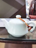 涵青堂 青瓷西施壺龍泉陶瓷茶壺功夫泡茶壺耐熱茶壺大號茶壺翹把壺單壺 鳳尾壺弟窯粉青 曬單實(shí)拍圖