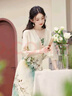 素優(yōu)米（SUYOUMI）小披肩外搭新中式氣質(zhì)雪紡防曬衣女夏配裙子外搭小披肩短款開衫外 杏色[專柜品質(zhì)關(guān)注店鋪優(yōu)先發(fā) M 曬單實拍圖