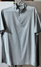布先生立領(lǐng)字母印花T恤男夏季拉鏈門(mén)襟設(shè)計(jì)撞色運(yùn)動(dòng)機(jī)能風(fēng)短袖衫AT16069 云霧灰 XL (180) 曬單實(shí)拍圖