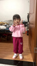 G.DUCKKIDS童裝女童春裝套裝兒童服裝小童春裝運(yùn)動(dòng)衛(wèi)衣兩件套1-3女寶寶衣服 粉紅色草莓熊【春秋款】 100 尺碼2~3歲【 90-100cm】 曬單實(shí)拍圖