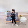 G.DUCKKIDS小黃鴨女童外套春秋款2025新款兒童兔子警官學(xué)院領(lǐng)夾克女寶寶衣服 藍色外套 110 建議4~5歲【100-110cm】cm 曬單實(shí)拍圖