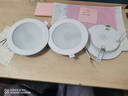 貝工 LED筒燈 4寸 12W 白光 BG-TSD-J12 開(kāi)孔尺寸110-130mm 超薄嵌入式天花燈 晶系列 曬單實(shí)拍圖