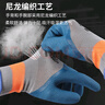 秉優(yōu) 輪胎橡膠勞保手套12雙 工作耐磨防滑透氣乳膠浸膠加厚工地建筑 曬單實(shí)拍圖