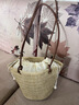 速豆編織草編女包夏季海邊沙灘女生包包2025新款藤編度假法式單肩草包 曬單實(shí)拍圖