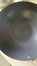 京東京造 鉆石紋鈦炒鍋 鐵鍋不粘炒菜電磁爐燃?xì)庠睢窘】禑o涂層】32cm 曬單實拍圖