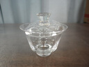 SUSHI CERAMICS蓋碗輕奢水晶玻璃三才蓋碗透明茶碗功夫茶具150ml  ROLANDO系列 曬單實(shí)拍圖