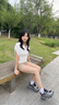 CAMILA KSENIA女鞋爆款老爹鞋女2025新款夏季百搭厚底休閑網(wǎng)面透氣運動跑步鞋子 黑色 36 曬單實拍圖