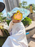 BABYWATCH寶寶防曬衣服小月齡嬰幼兒斗篷男女童冰絲防紫外線披風(fēng) 【原紗防曬UPF50+】變色印花款白 均碼 （0-3歲適用） 曬單實(shí)拍圖