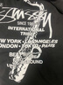 斯圖西（stussy）夏季魔法師薩克斯美式純棉潮流同款重磅短袖潮男女T恤上衣 黑色【薩克斯笛子】 L 曬單實拍圖