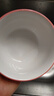 新款陶瓷碗家用吃飯碗可愛(ài)碗勺餐具套裝學(xué)生宿舍飯碗ins風(fēng)高顏值 4.5英寸 4個(gè) 水蜜桃米飯碗 曬單實(shí)拍圖