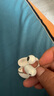 QCY C50 小耳球 藍(lán)牙耳機(jī)耳夾式AI翻譯 不漏音骨傳導(dǎo)概念碳纖維振膜云感佩戴通話降噪長(zhǎng)續(xù)航 奶昔白 曬單實(shí)拍圖