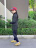 奇動【輕氧衣】女童夏季高彈運動訓(xùn)練外套春秋套裝瑜伽服 黑色 160 曬單實拍圖