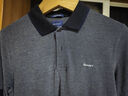 GANT【100%棉】GANT/甘特夏季新款男士休閑通勤撞色翻領(lǐng)短袖POLO衫潮 423波斯藍色 M 曬單實拍圖